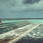 Stormy Newcastle beach, AUS