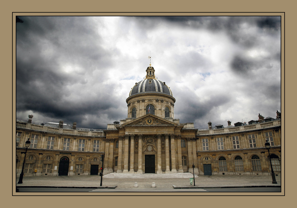 Stormy sky in Paris