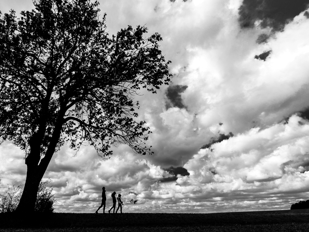 Stormy walk