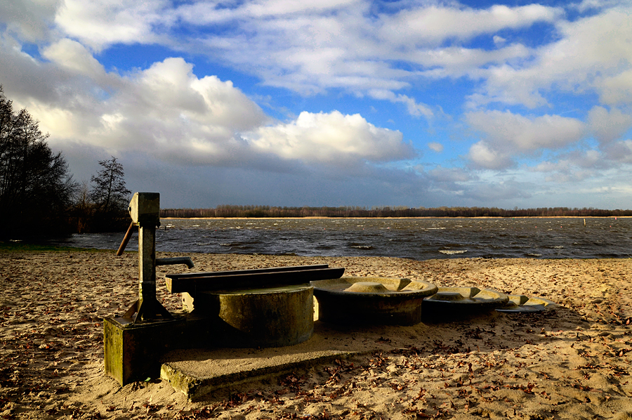 stormy walk at Nulde beach