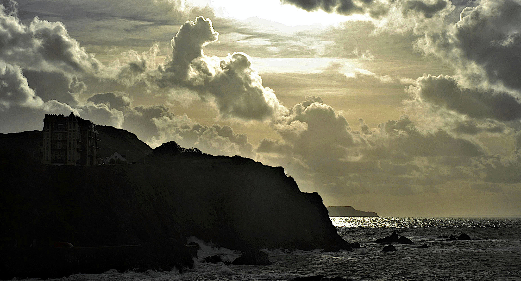 Stormy weather on the north coast of Devon