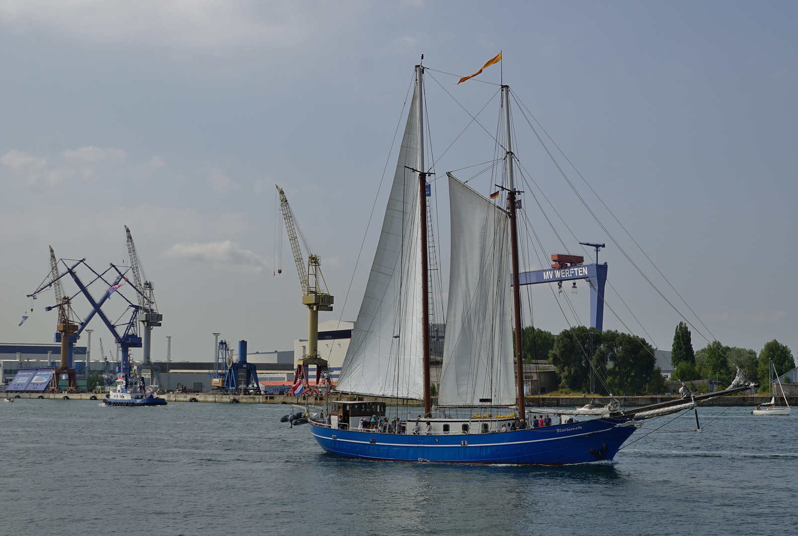 Stortemelk vor der MV Werft