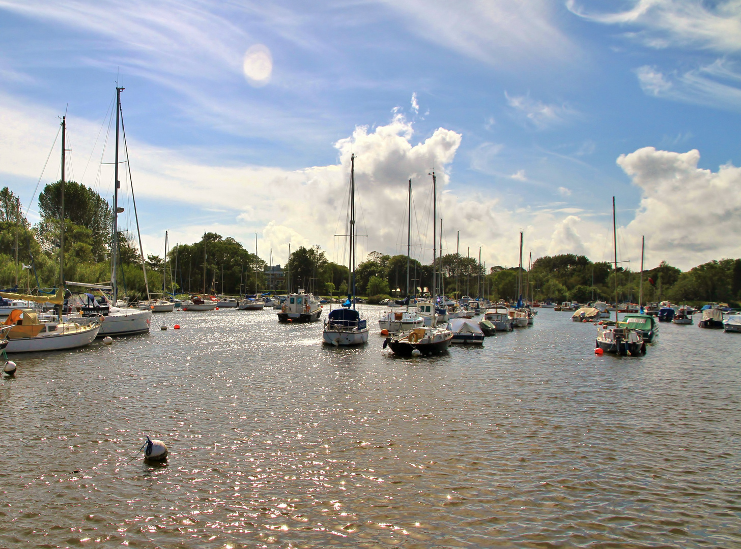 Stour river, Christchurch, Dorset, UK