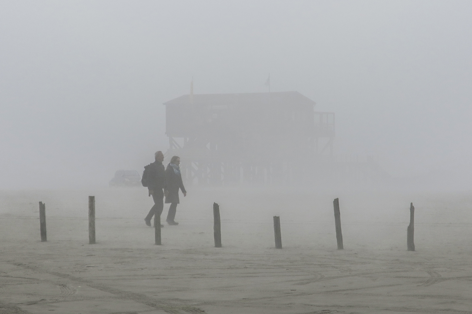 St.Peter-Ording im Nebel