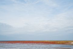 St.Peter-Ording in rot-blau