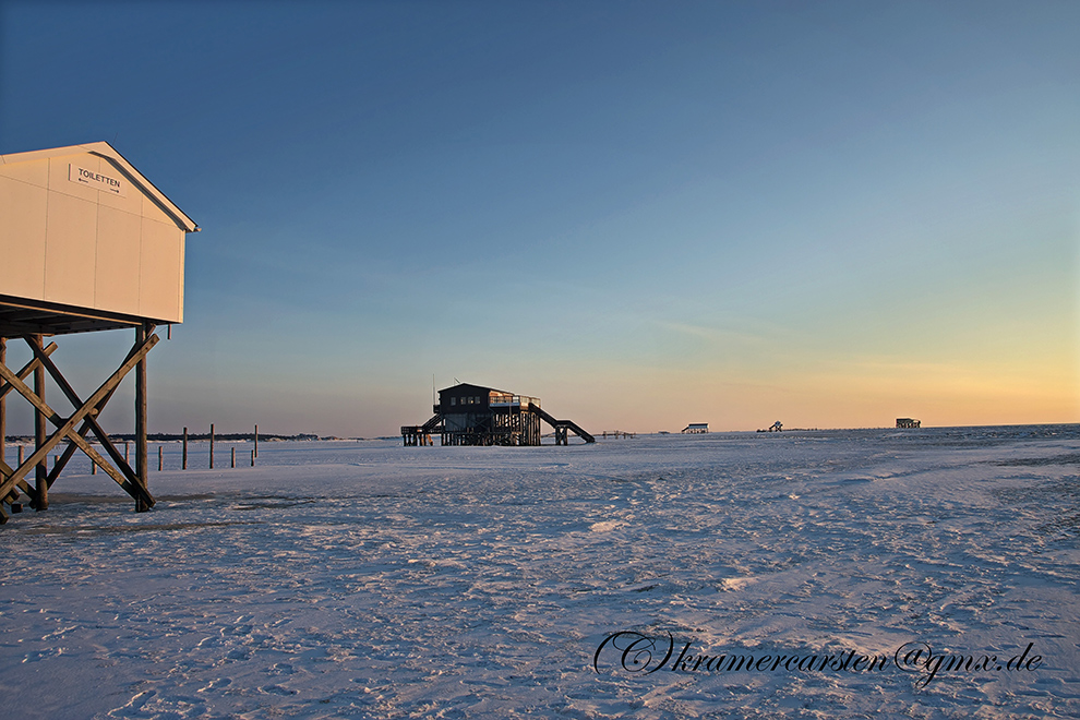 St.Peter-Ording, Ordinger Strand, Januar 2010