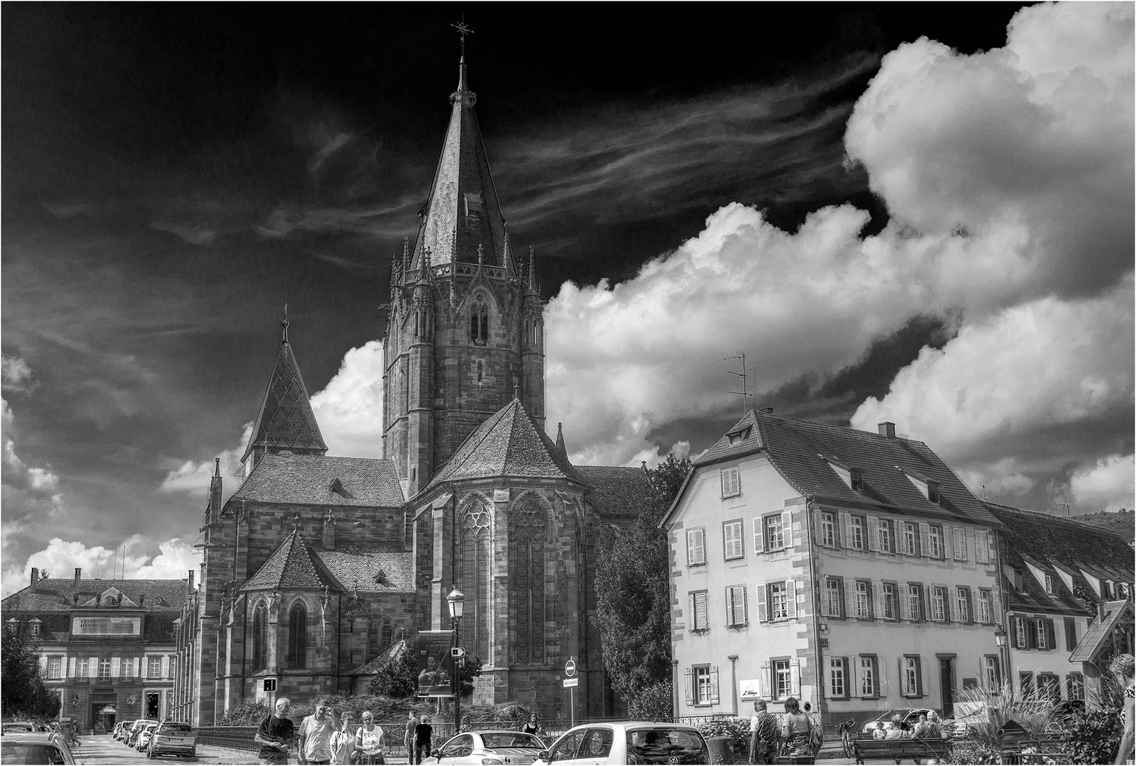 St.Peter und Paul Wissembourg Foto & Bild sw, frankreich, kirchen