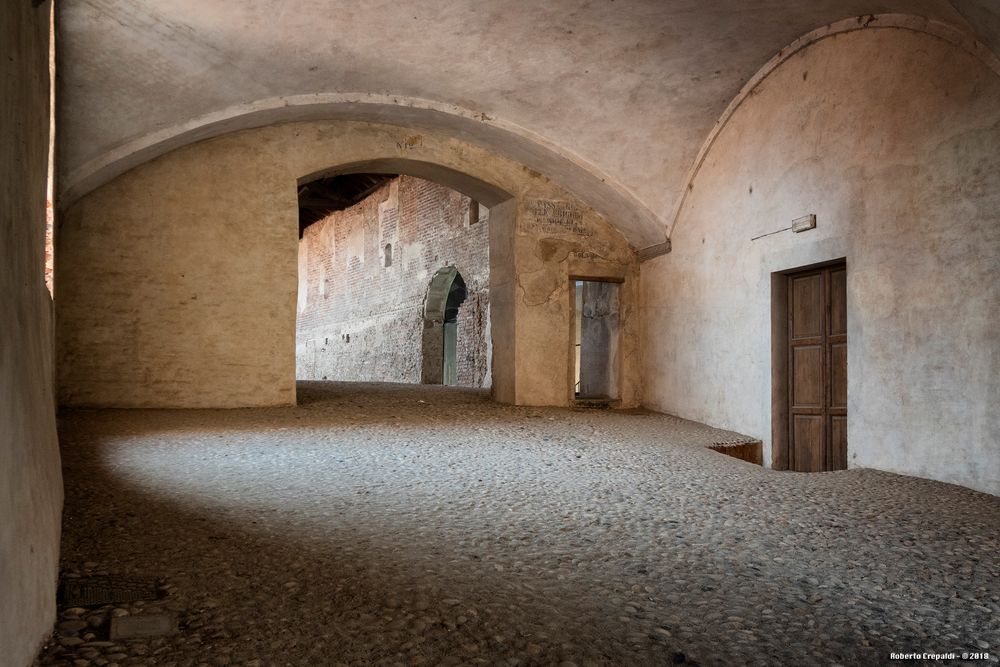 Strada Coperta del Castello di Vigevano, ingresso