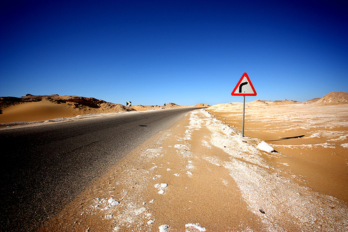 Strada nel deserto