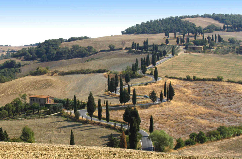 Strada per Monticchiello , Pienza