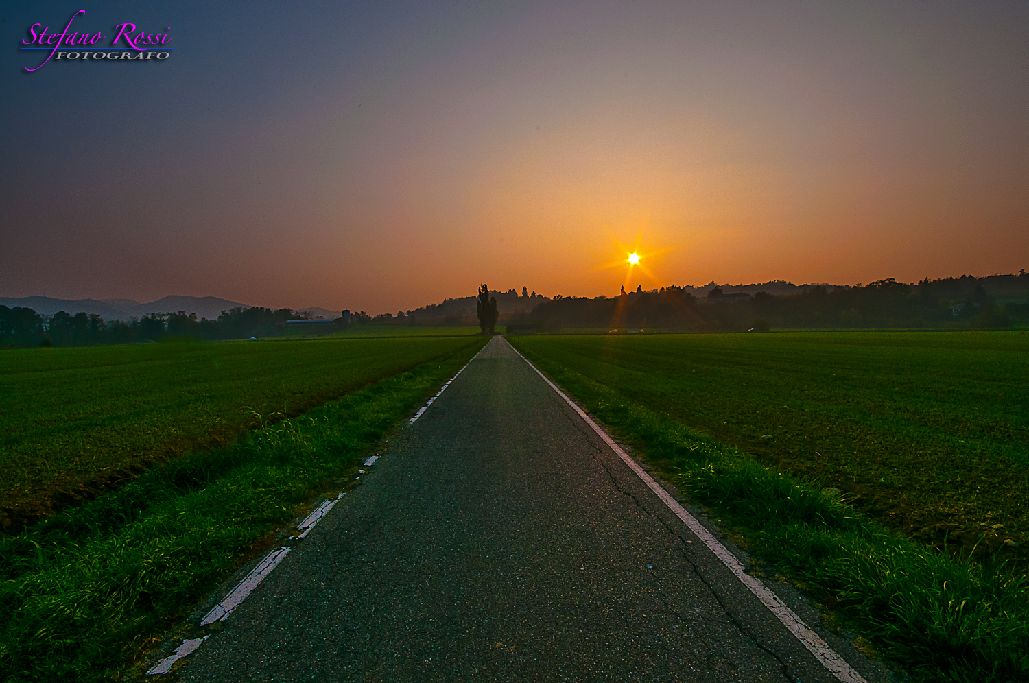 strada verso casa