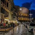 Strade bagnate al Colosseo