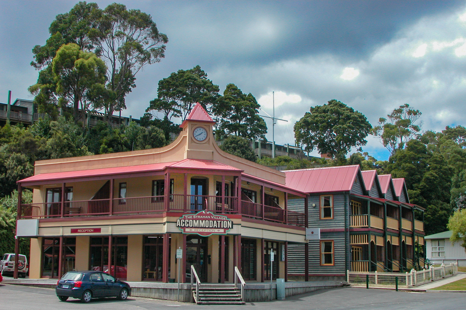 Strahan accommodation with a Big Ben Clock