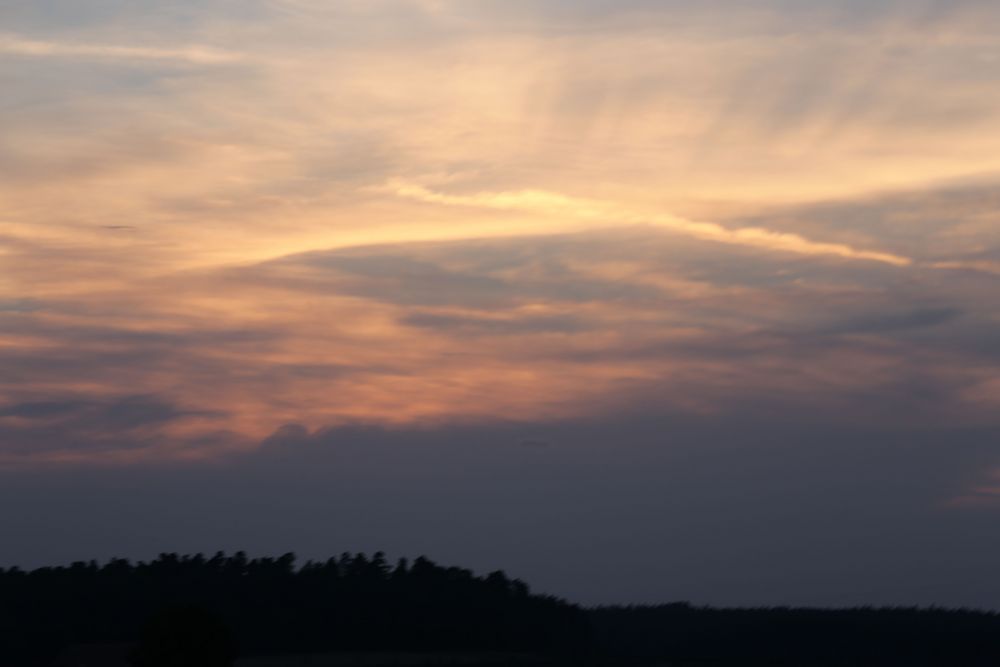 Strahlen am Abendhimmel