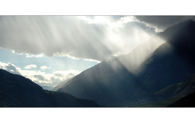 Strahlen der Abendsonne