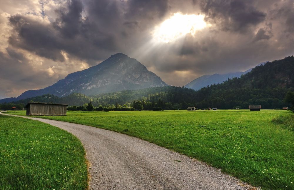 Strahlen über dem Feld...