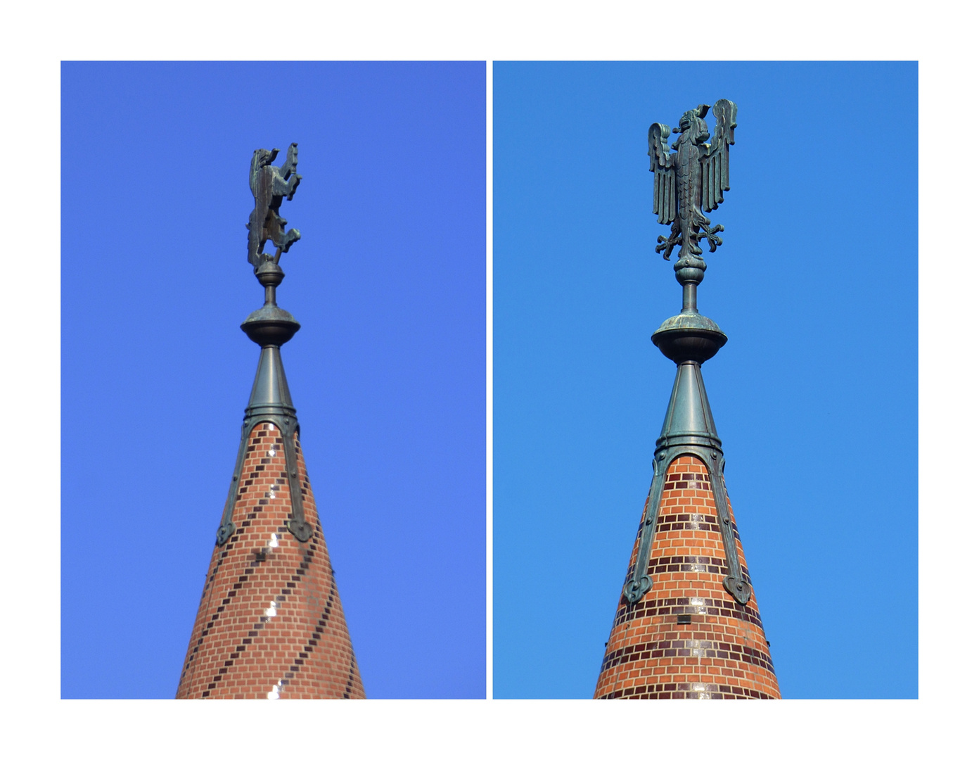 Strahlend blauer Himmel über Berlin, . . .