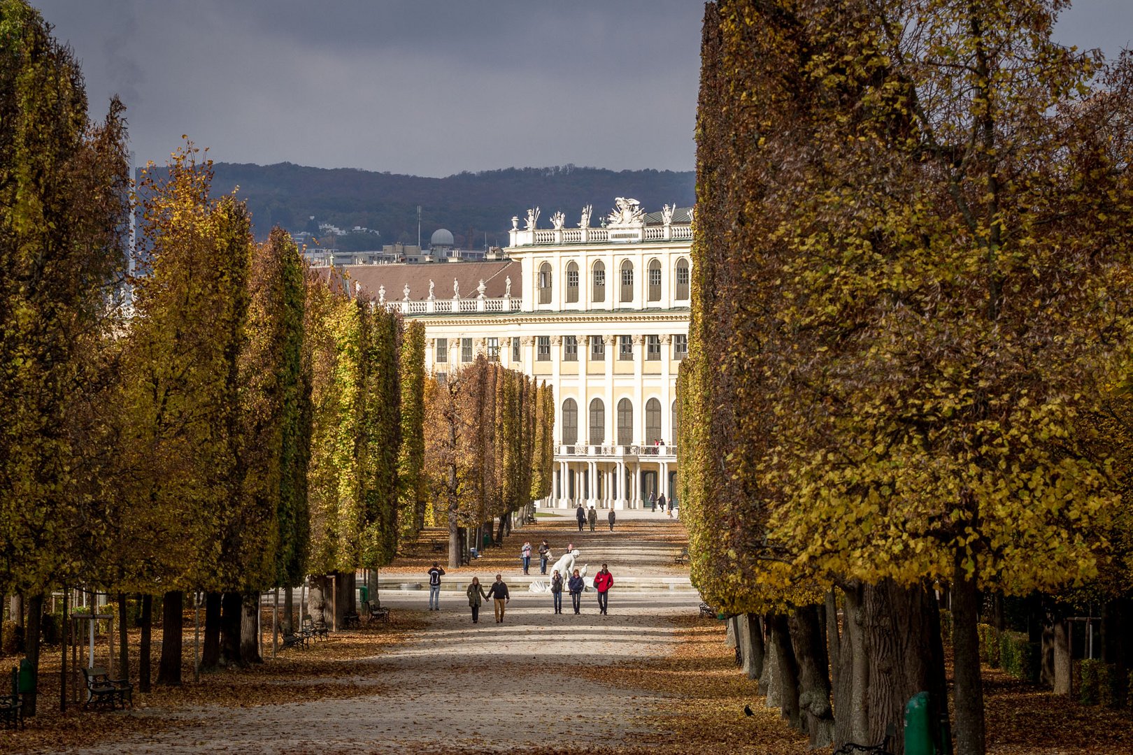 Strahlend herbstliches Schönbrunn