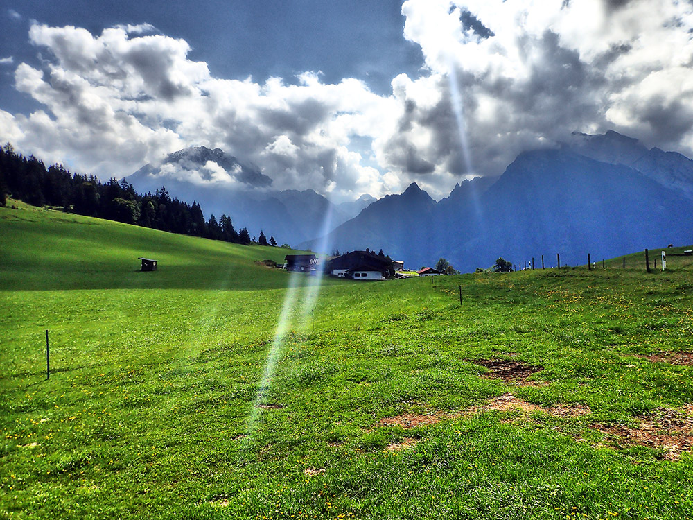 Strahlende Ausicht