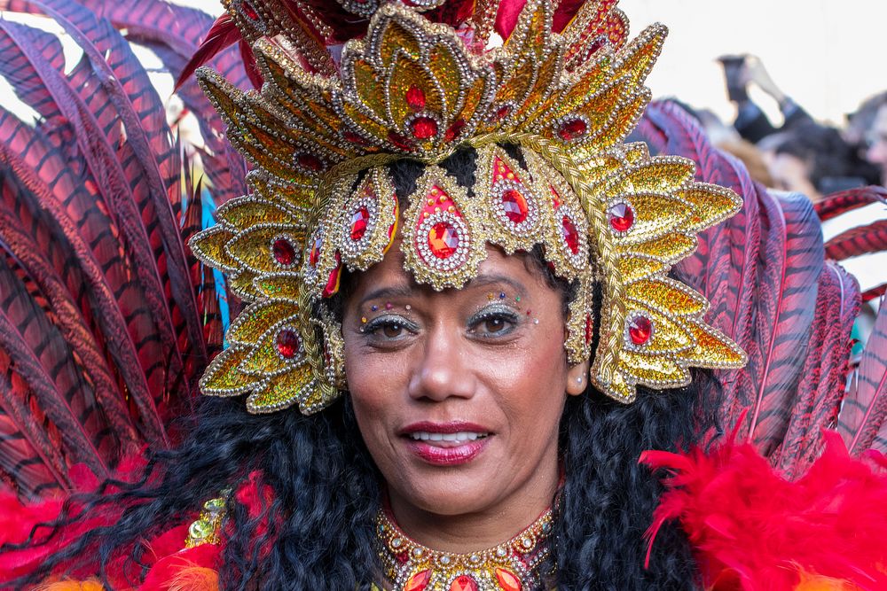 Strahlende Gesichter, Samba Karneval Bremen 2019, Bild II