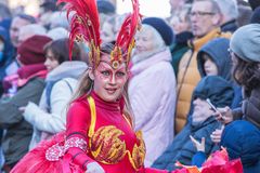 Strahlende Gesichter, Samba Karneval Bremen 2019, Bild VII