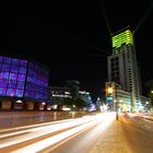 strahlende Lichter entlang der Budapester Straße