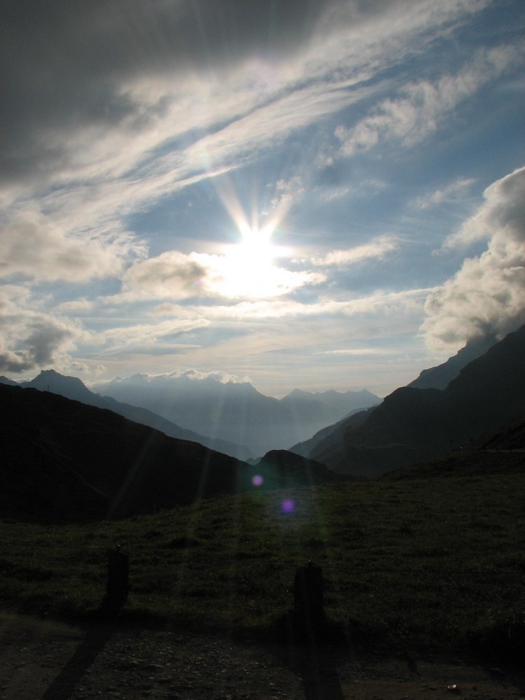 Strahlende Schweizer Alpen