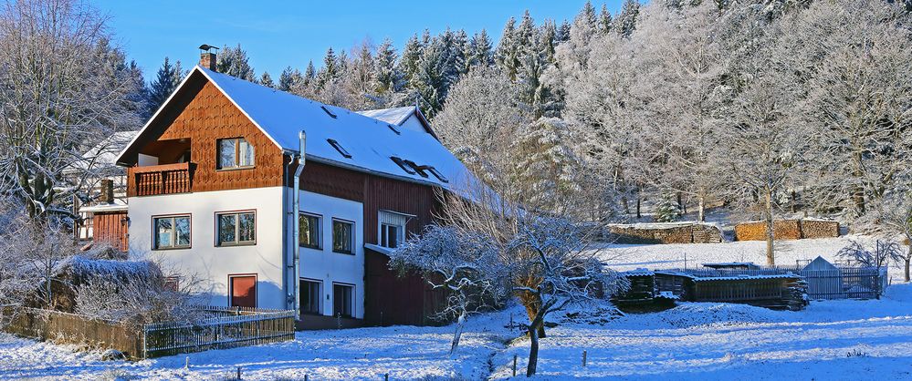 Strahlende Sonne in Oberfrauendorf oberthalb von Glashütte,der...