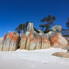 strahlende Sonne über der Bay of Fires