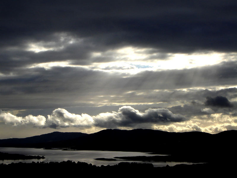 Strahlende Wolken