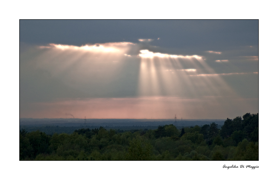 Strahlender Abendhimmel