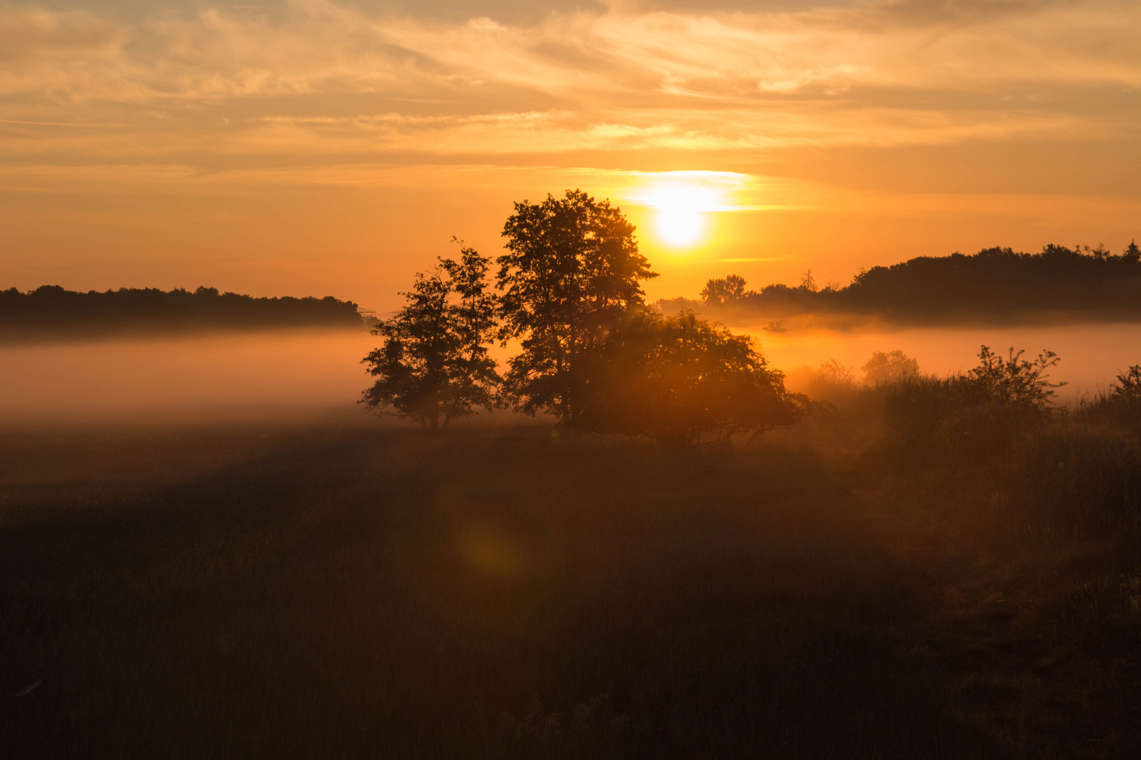 Strahlender Sonnenaufgang