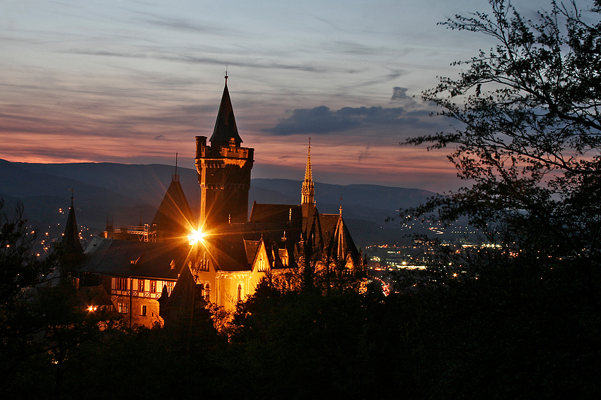 Strahlendes Schloß über Wernigerode