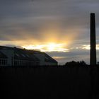 Strahlenkrone im Sonnenuntergang