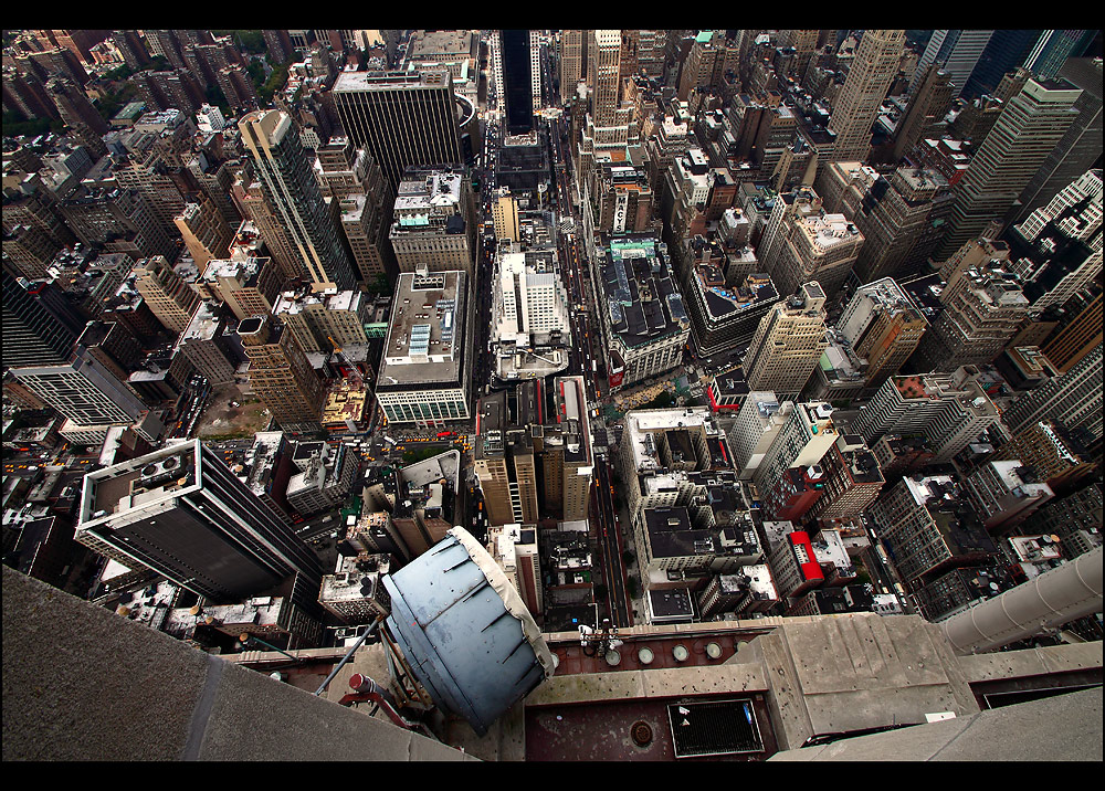 Straight down Empire State NYC