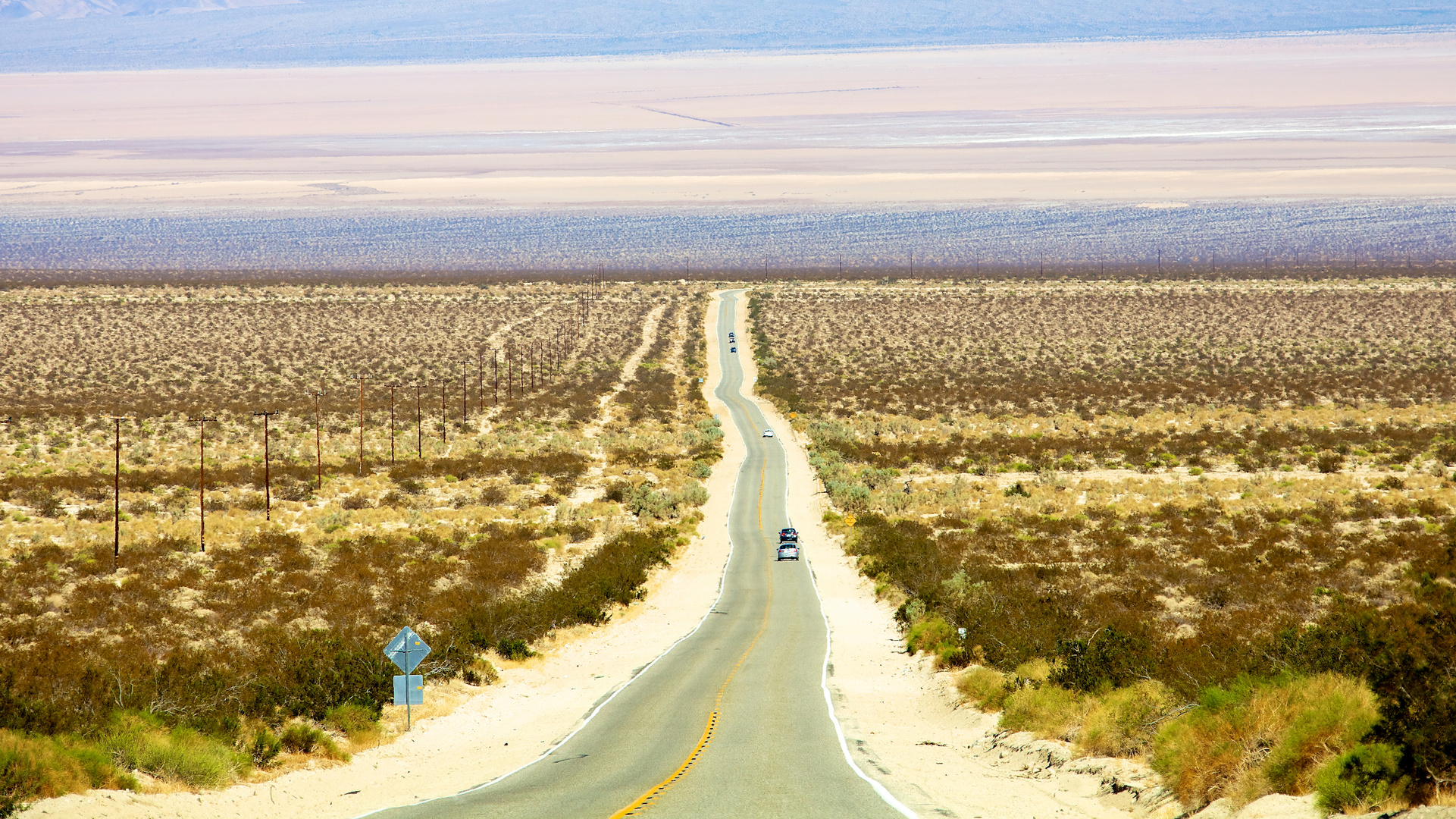 Straight down to Mojave