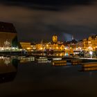 Stralsund am Hafen - Spiegelung