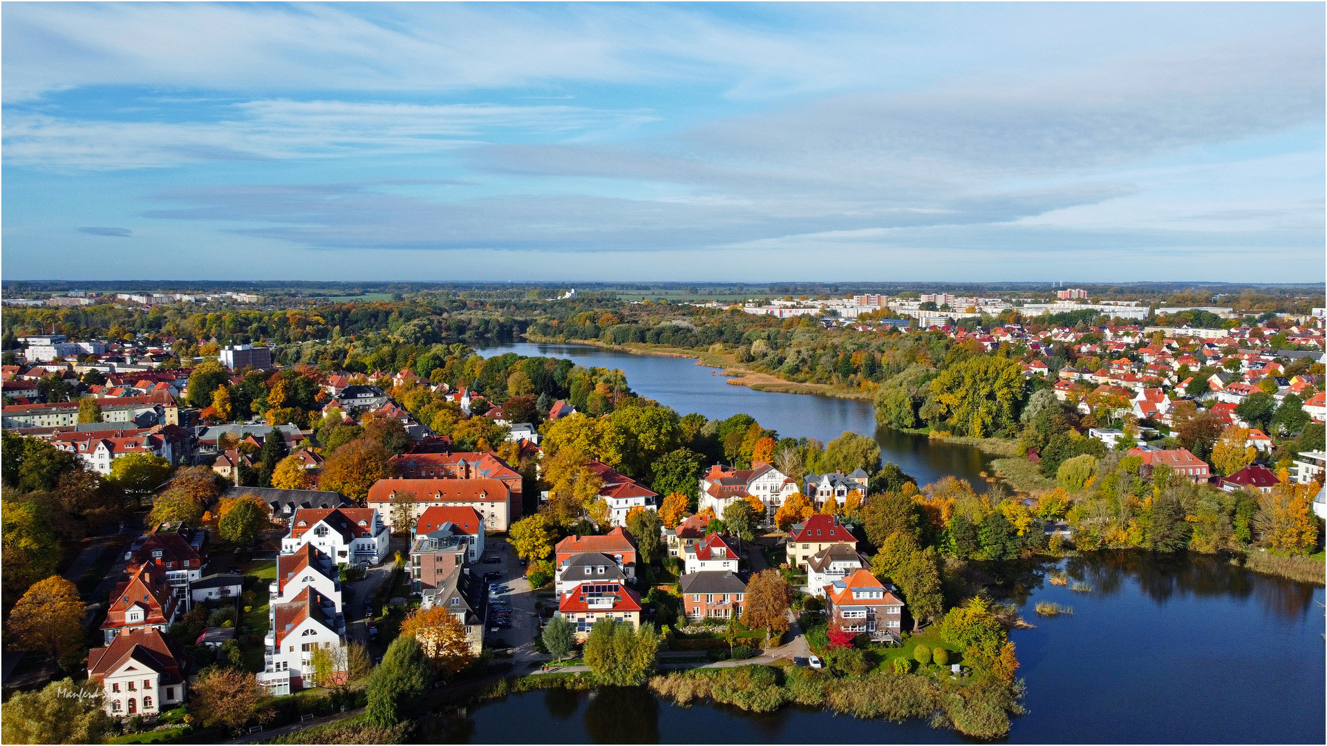 Stralsund - Blick auf den Moorteich...