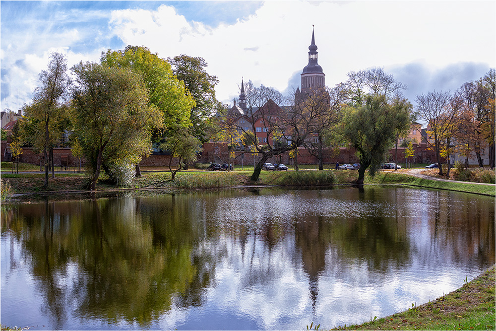 Stralsund Blick auf die Marienkirche