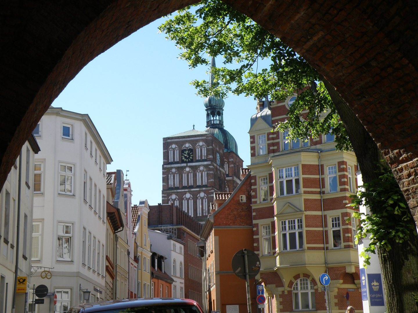 Stralsund Blick auf die Nikolaikirche