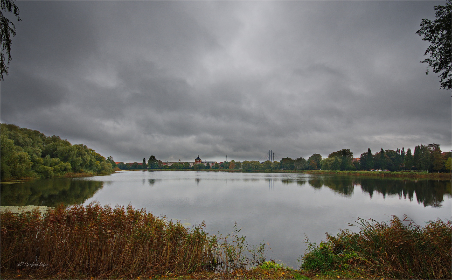 Stralsund - Blick über den kleinen Frankenteich...