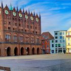 Stralsund - Der Alte Markt mit Rathaus...