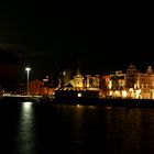 Stralsund Hafen bei Nacht