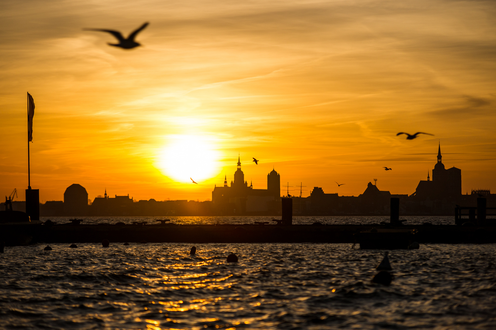 Stralsund im Abendlicht