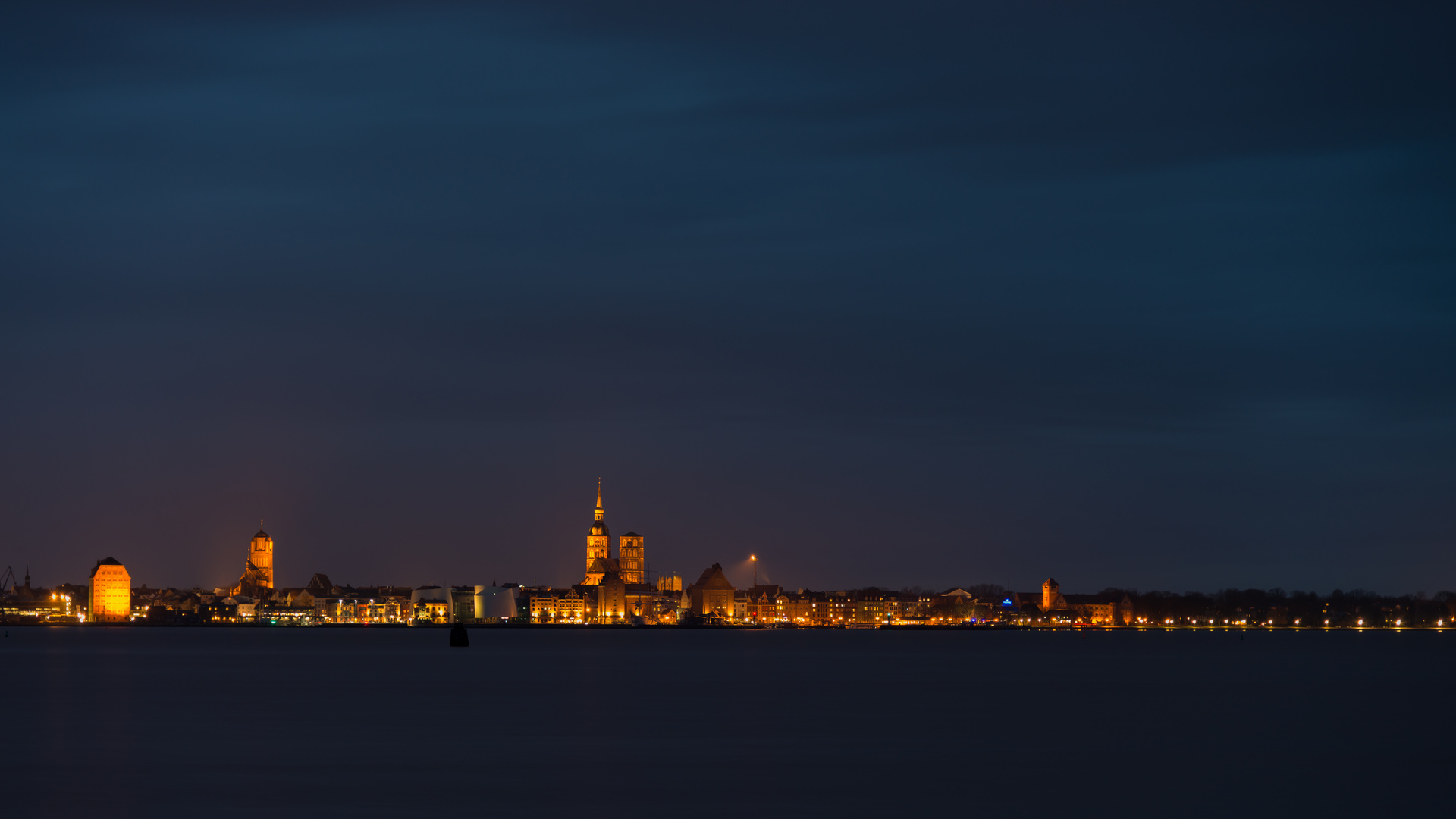 Stralsund in der Nacht