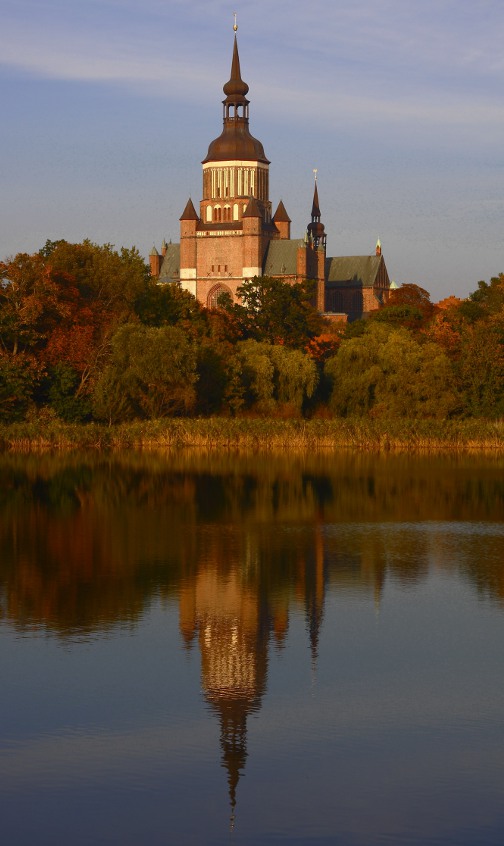 Stralsund in herbstlicher Abendsonne