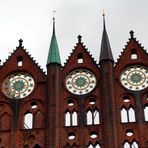 Stralsund: Rathaus in Backsteingotik