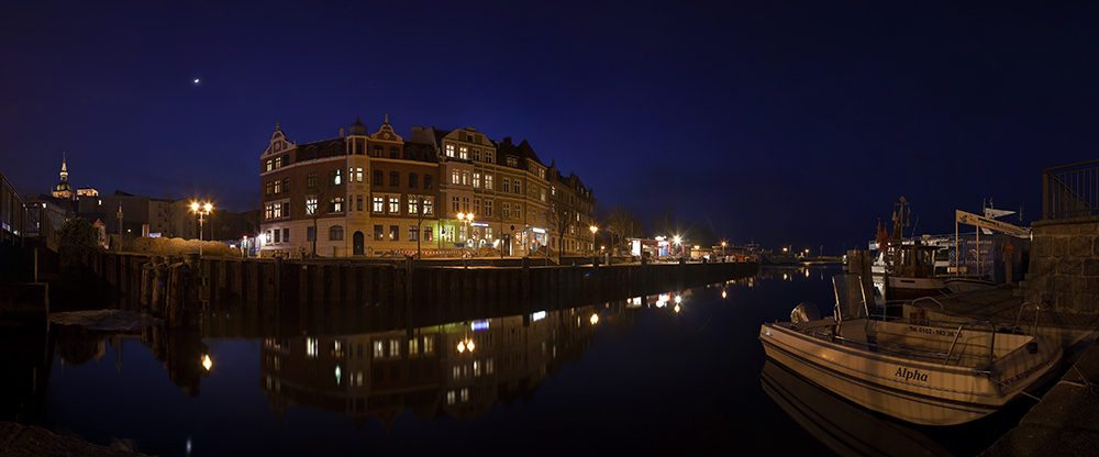 Stralsund - Seestraße bei Nacht