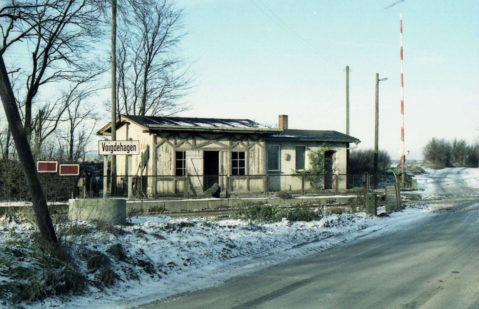 Stralsund Voigdehagen - Bahnhof - Dezember 1981