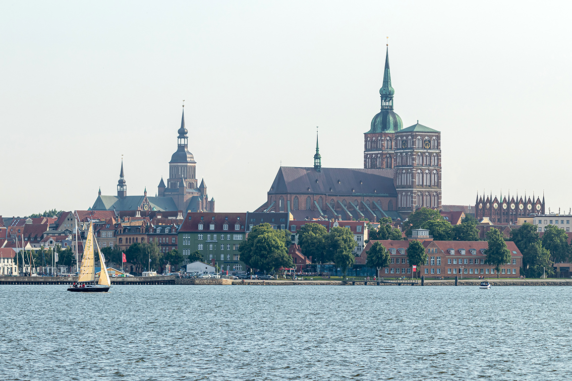 Stralsund vom Wasser aus